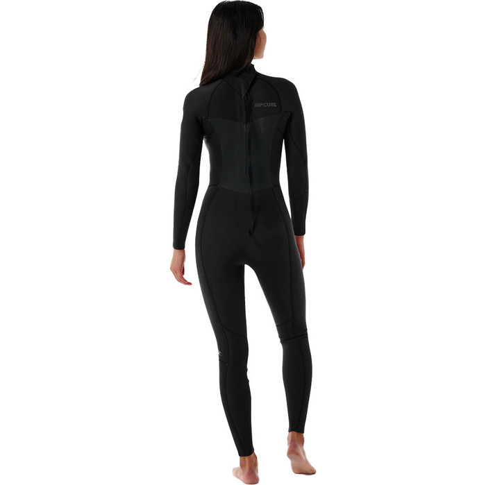 2024 Rip Curl Mujer Dawn Patrol 5/3mm Back Zip Neopreno 14XWFS - Black